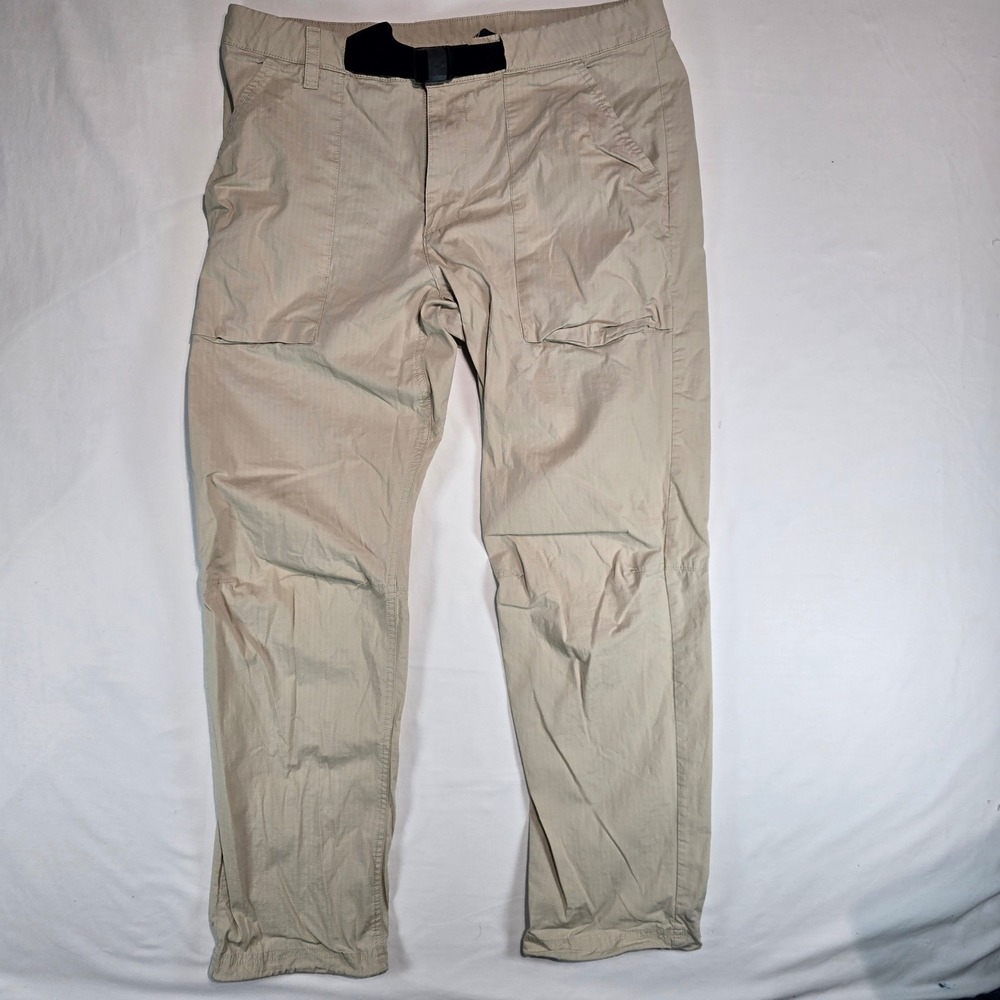 Mountain Hardwear Basin Pull-On Pants‎ Mens 34 Regular Tan Beige Ripstop OM3375